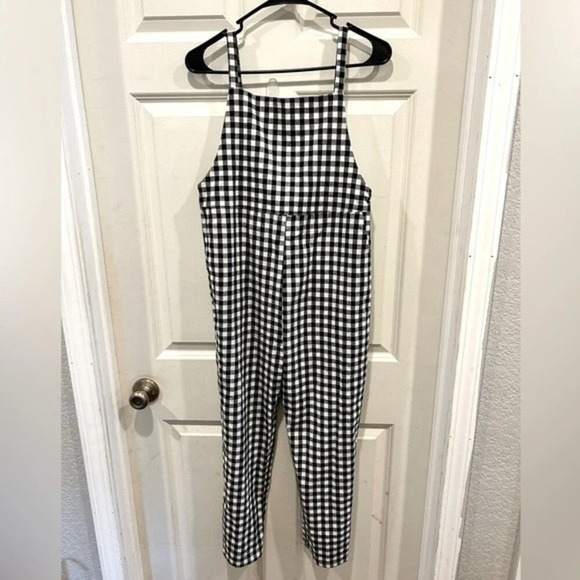 Mod Ref Gingham Overall Jumpsuit‎ size Medium - Picture 1 of 6